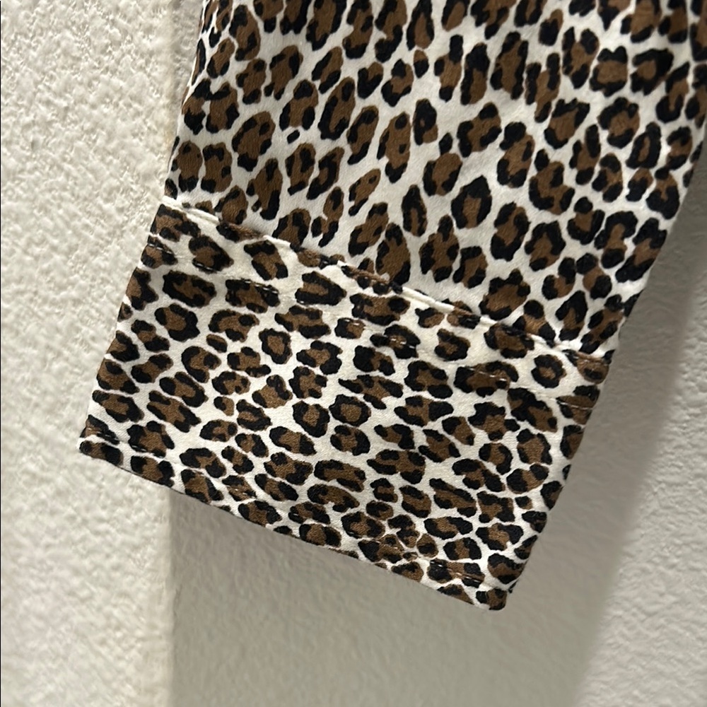 TALBOTS Petite Leopard Print woman Shirt - Picture 6 of 8